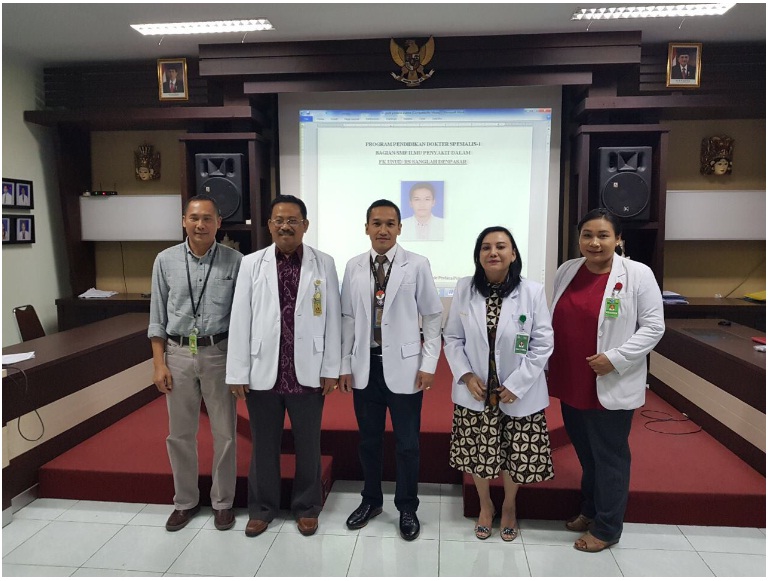 Yudisium Program Studi Spesialis Ilmu Penyakit Dalam FK UNUD/RSUP Sanglah dr. Gede Perdana Putera,Sp