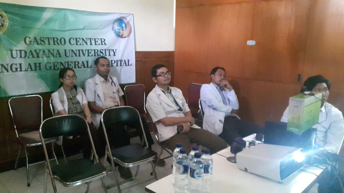 Teleconference Divisi Gastroentero Hepatologi FK Unud-RSUP Sanglah Denpasar