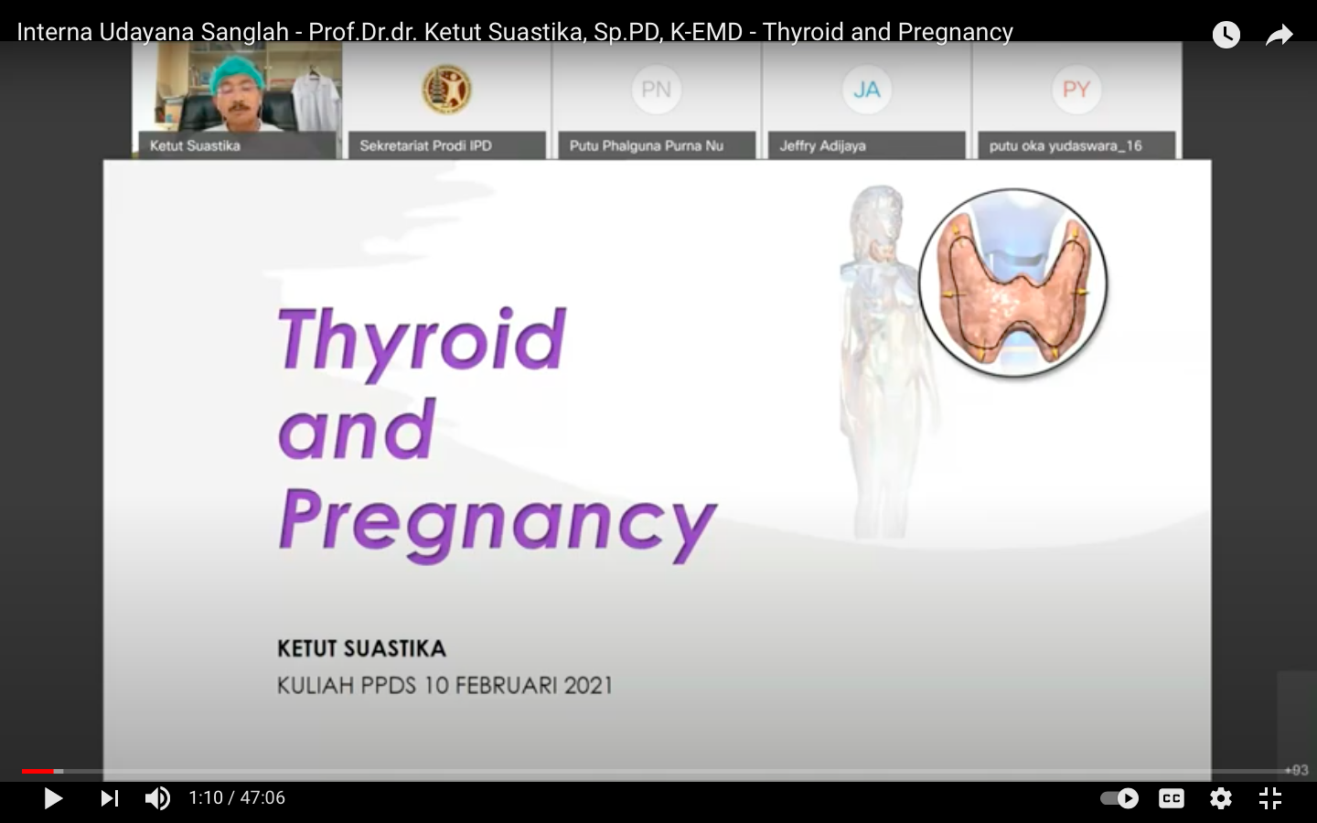 KULIAH KHUSUS THYROID AND PREGNANCY